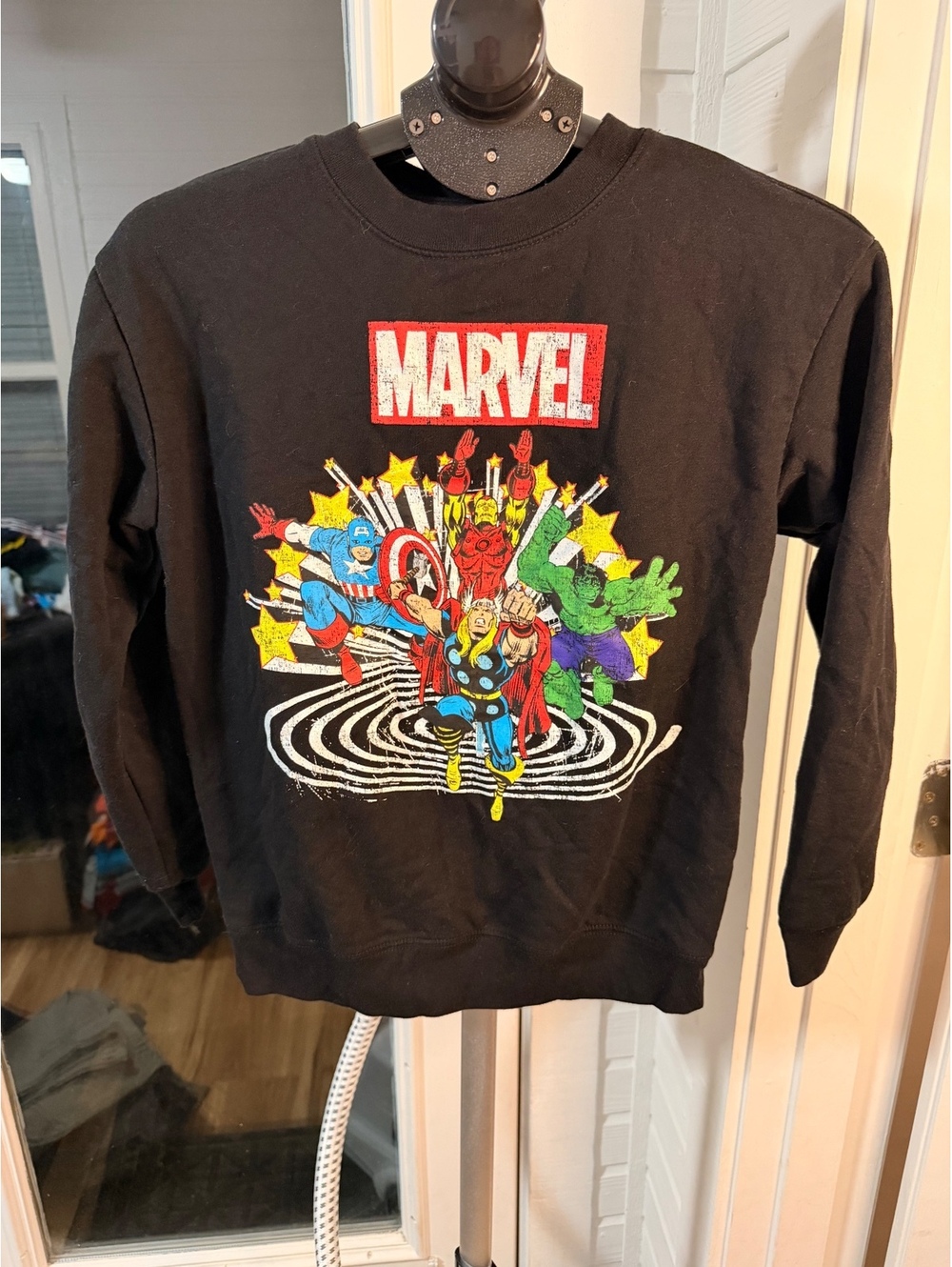 Marvel Black Graphic Sweatshirt
